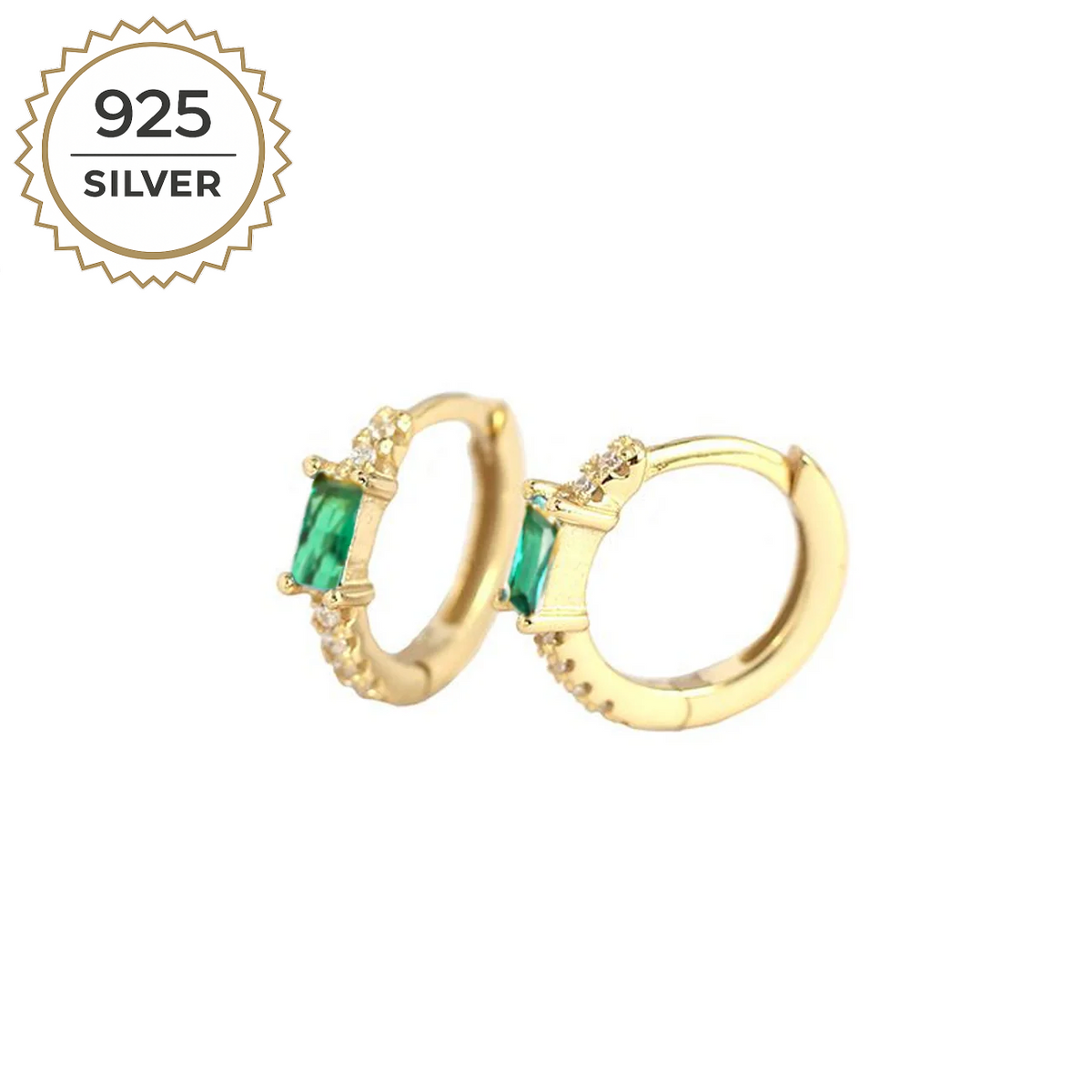 Cercei Jayda Hoops – Argint 925 placat cu Aur 18K